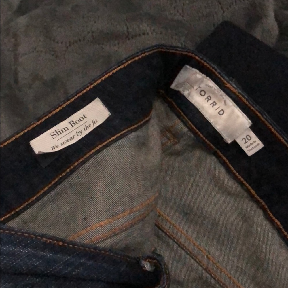 Torrid Slim Boot Jeans Dark Rinse size 20